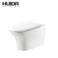 HUIDA China supplier bathroom ceramic sanitary ware wall-hung two piece portable toilet