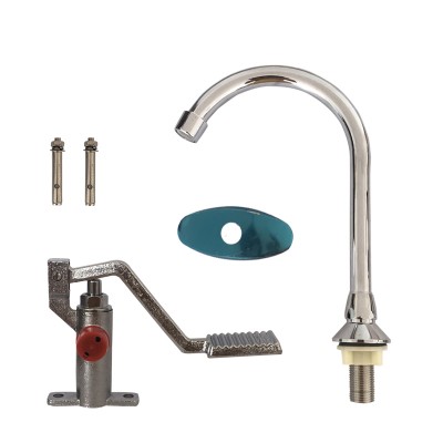 brass  foot horizontal basin faucet